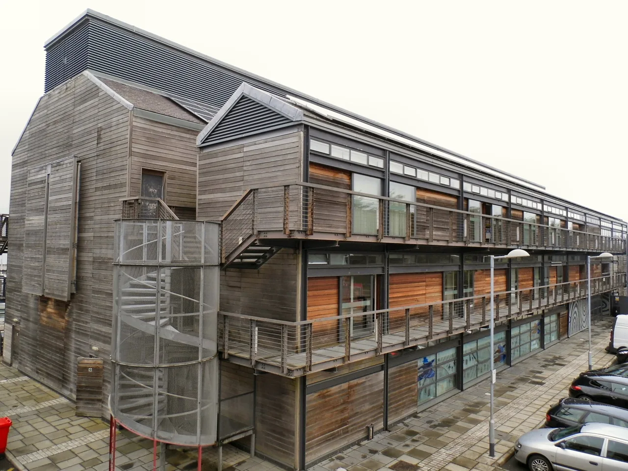 Galeri Caernarfon’s timber-clad exterior at Victoria Dock