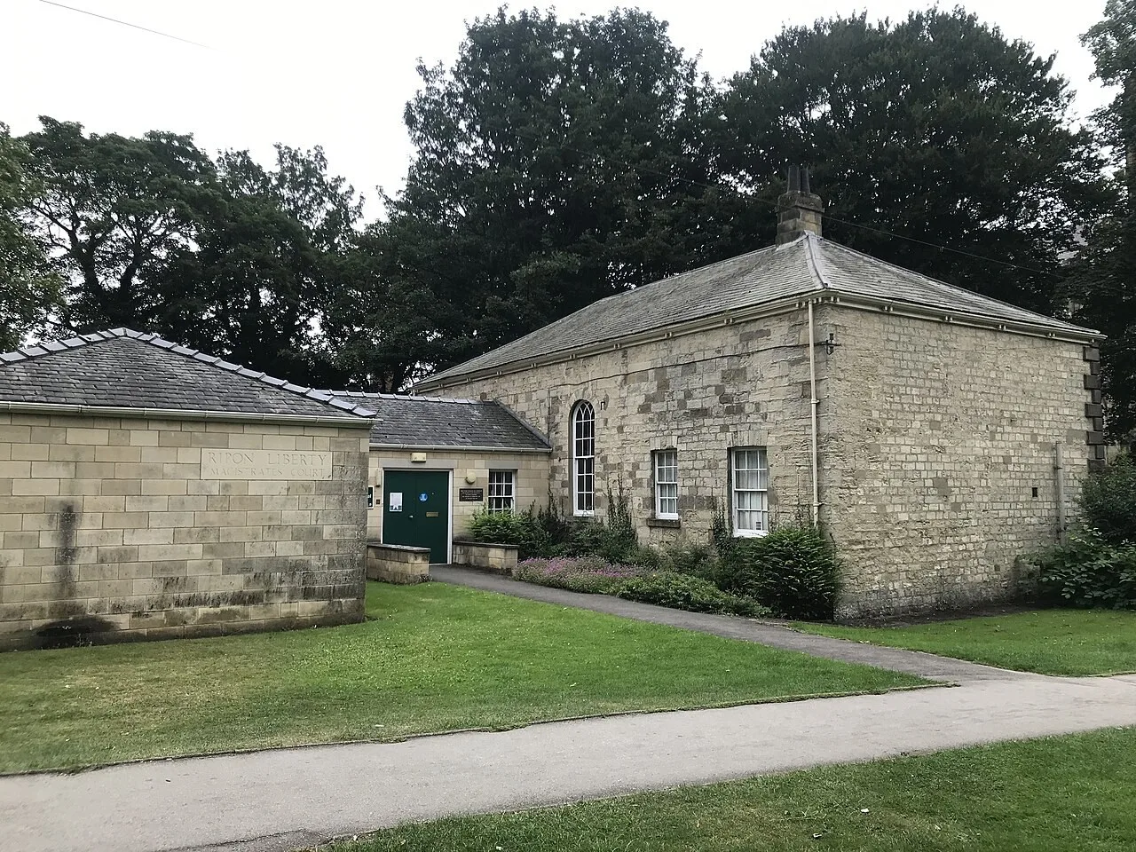 Stone exterior of Ripon Courthouse Museum