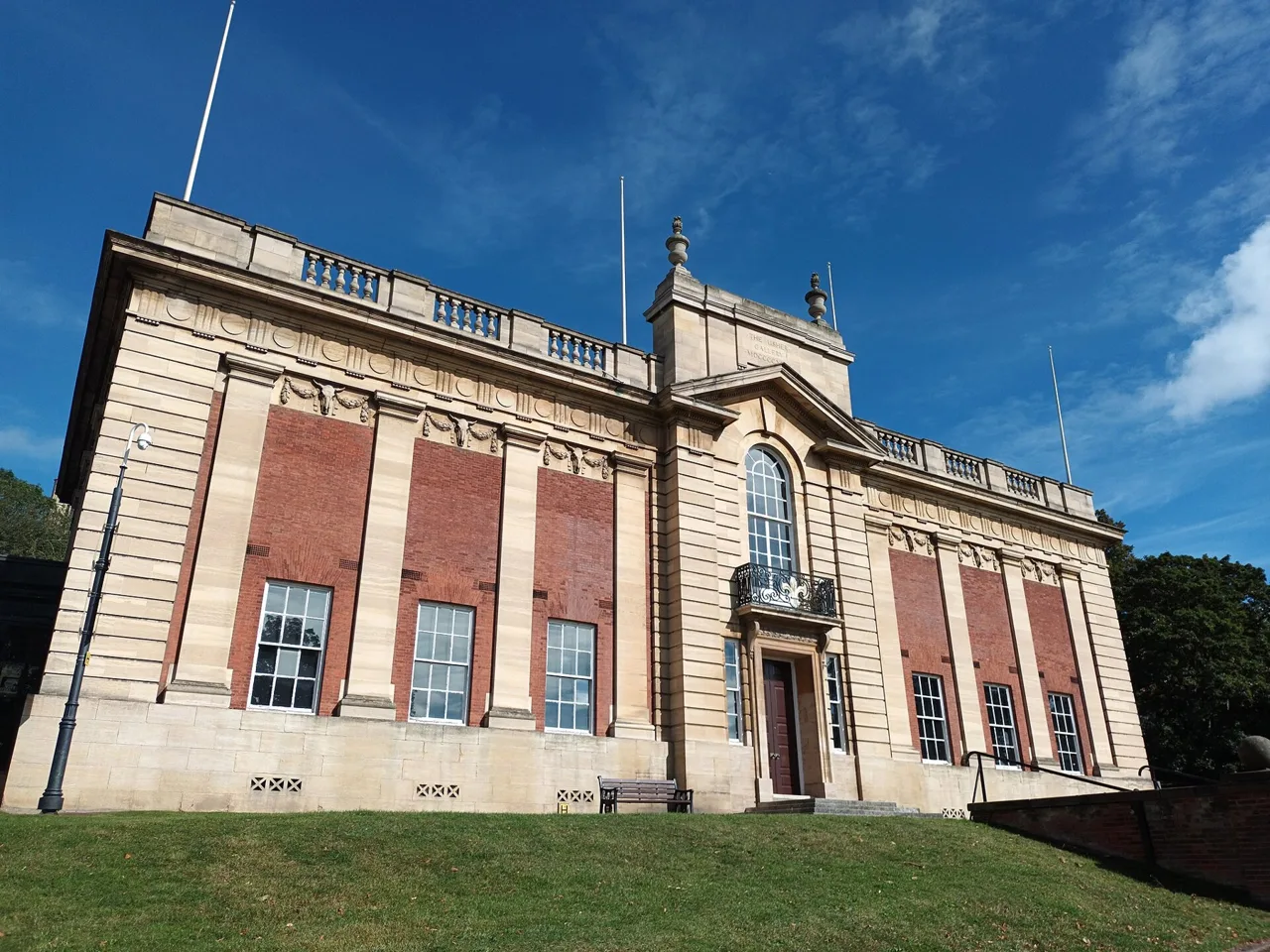 The Usher Gallery’s stone and brick frontage in Lincoln