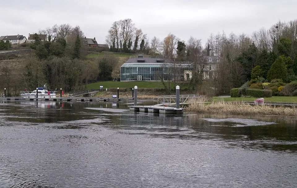 Ardhowen Theatre viewed across its waterside setting