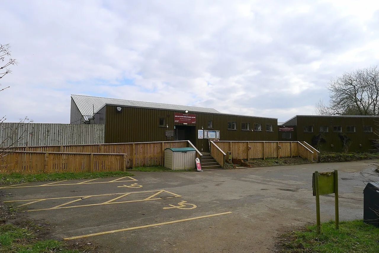 The birdwatching centre at Egleton Nature Reserve