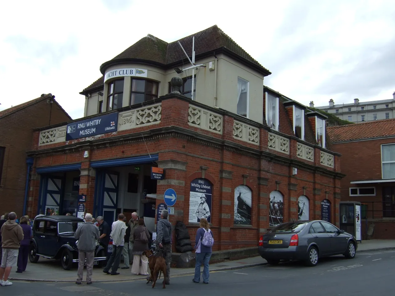 The historic Whitby Lifeboat Museum on Pier Road below the Yacht Club