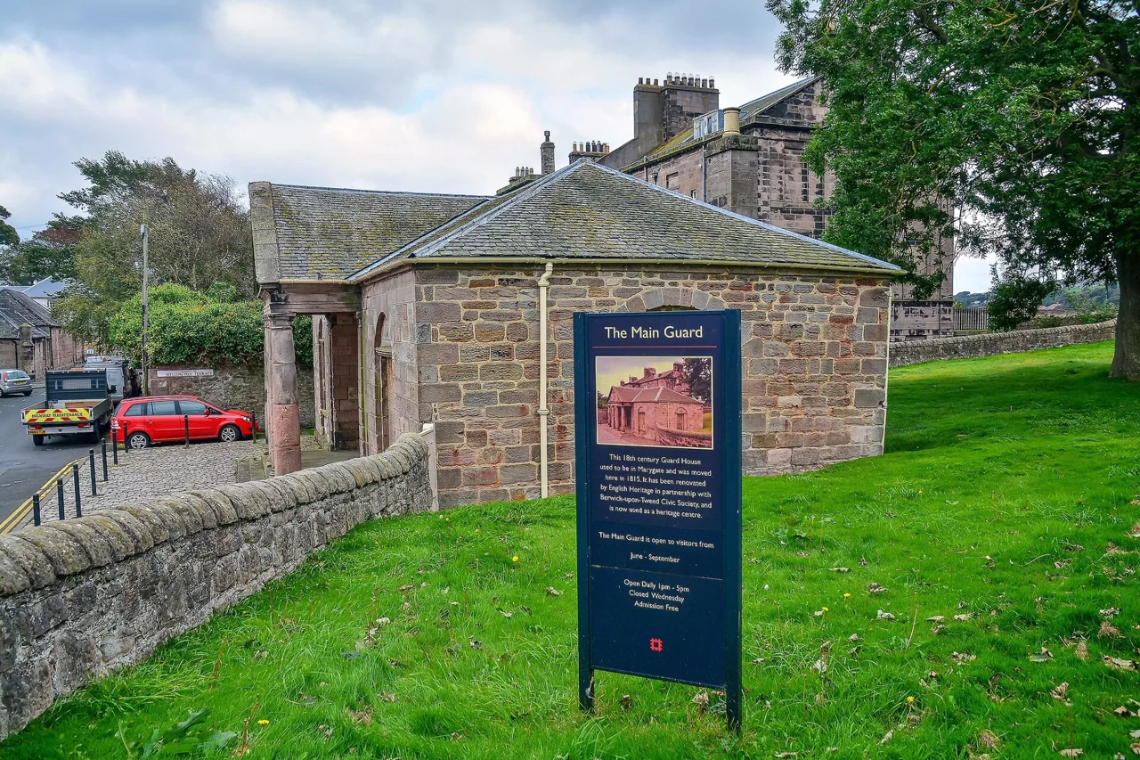 The separate Main Guard building on Palace Green in Berwick