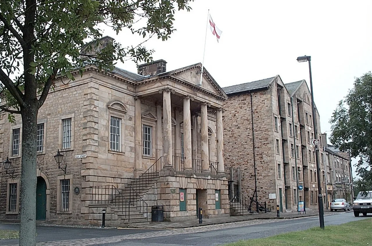 The former Custom House and neighbouring warehouses on St George’s Quay in Lancaster