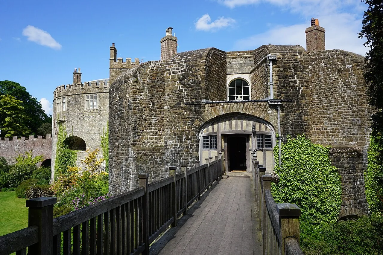 Walmer Castle’s stone entrance and bridge, photographed before the current interiors closure