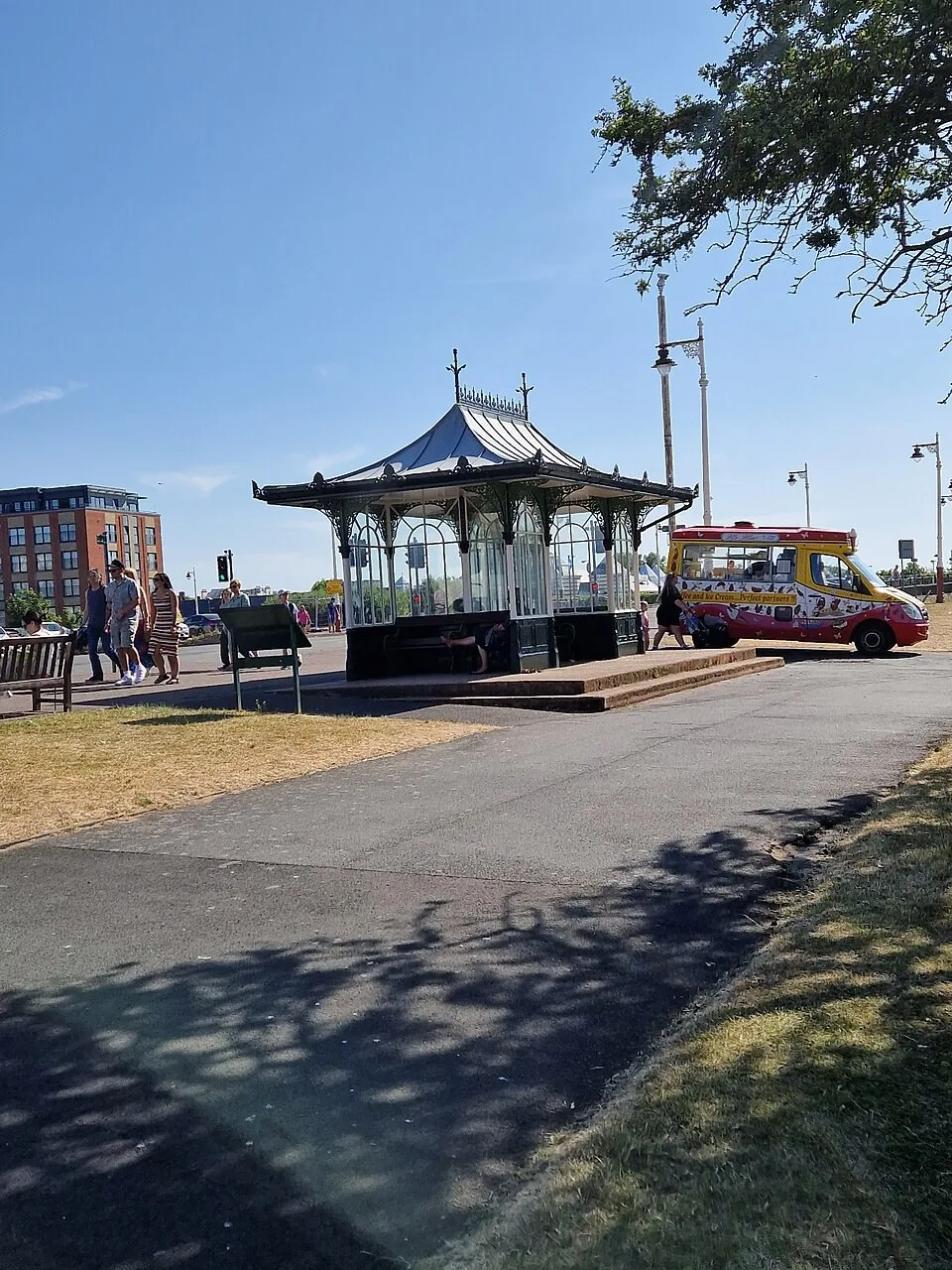 Gardens beside the promenade in Southport