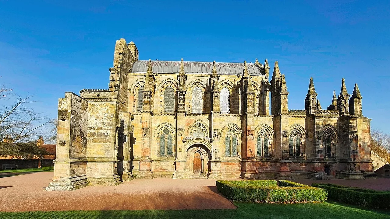 Exterior of Rosslyn Chapel near Roslin