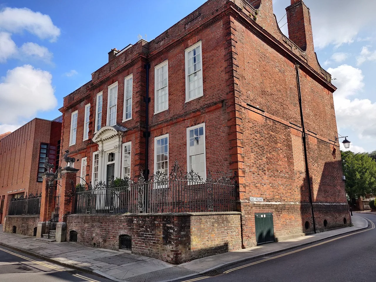 The red-brick Pallant House building and adjoining gallery wing