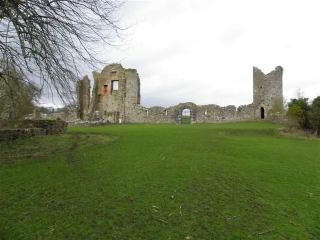 Old castle ruins on the Crom estate