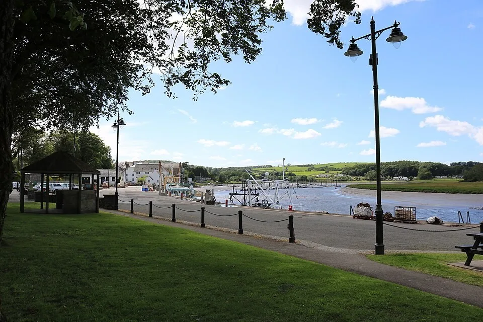 Kirkcudbright harbour and its fishing boats