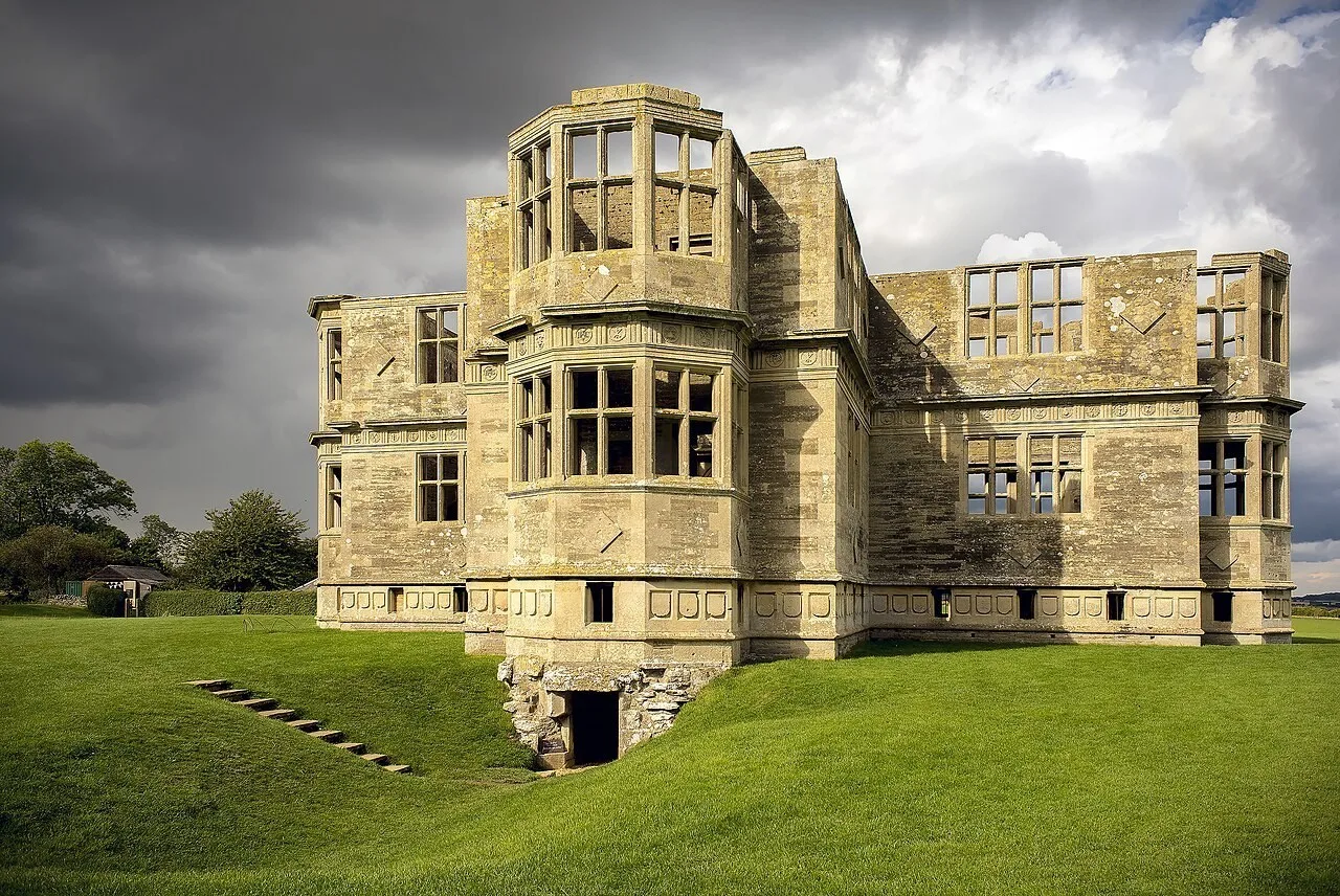 The unfinished garden lodge at Lyveden