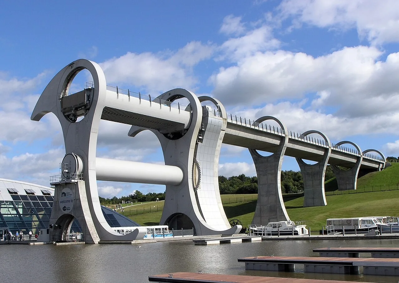 The Falkirk Wheel boat lift