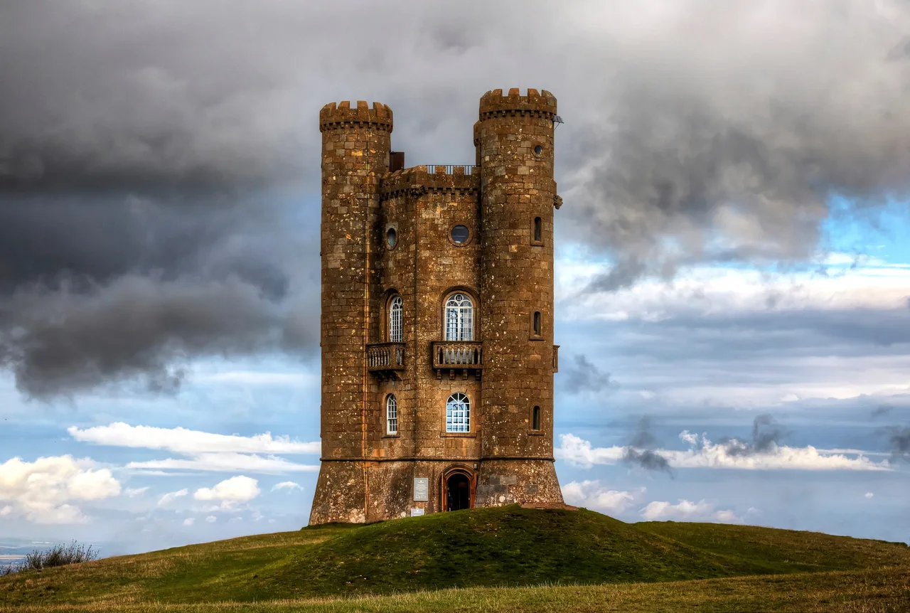 Broadway Tower on its hilltop