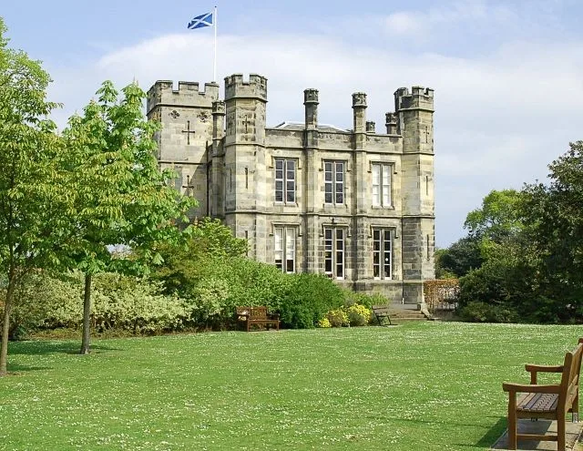 St Andrews Museum at Kinburn House beyond its lawn