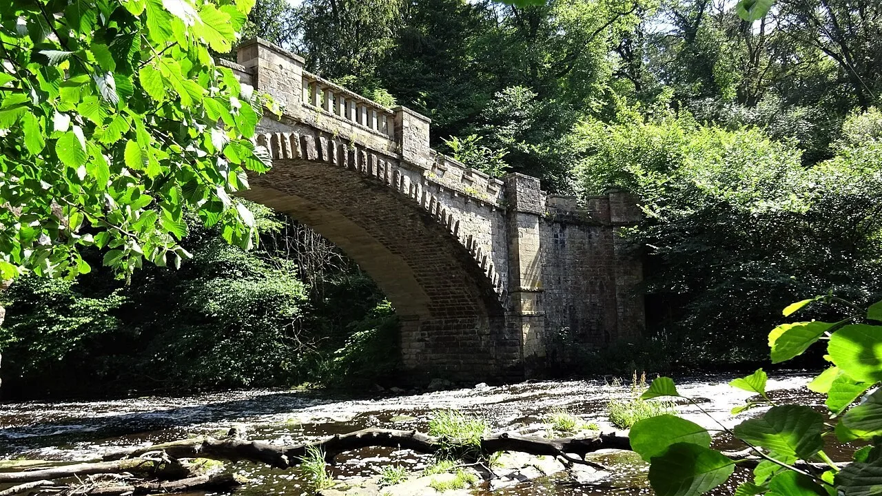 River and bridge in Almondell Country Park