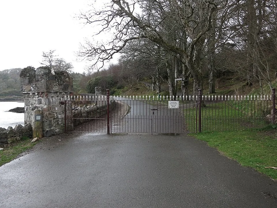 A gated path in Lews Castle grounds in Stornoway