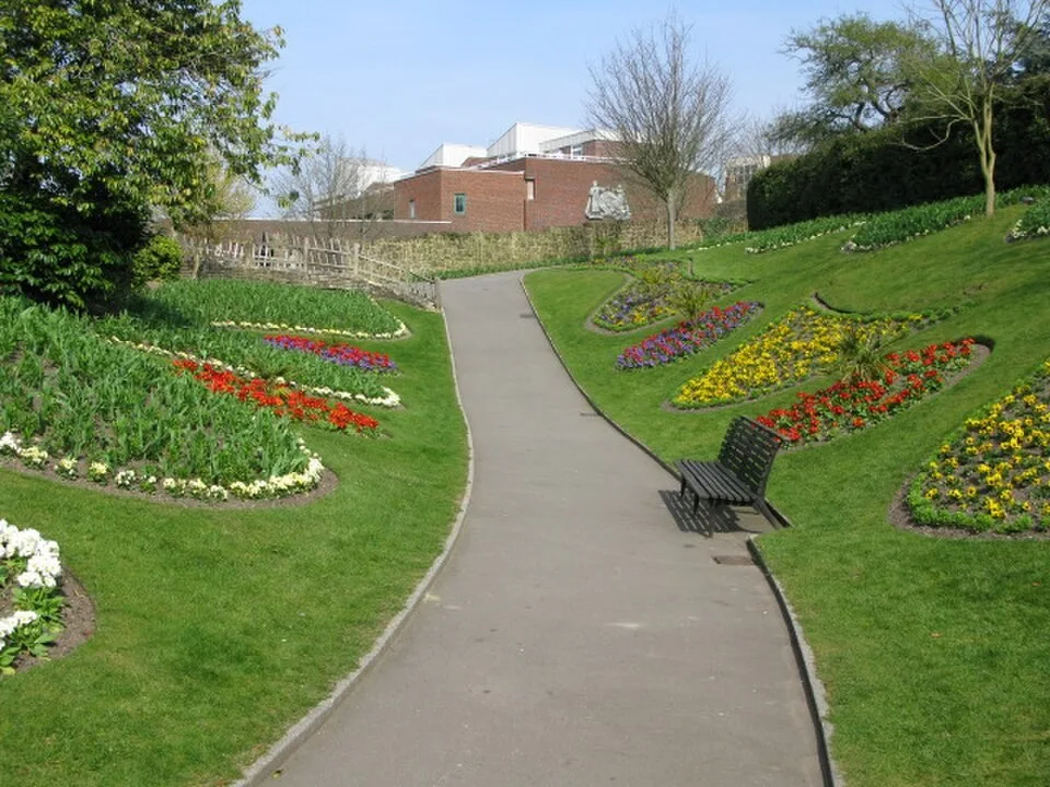 The gardens at Guildford Castle