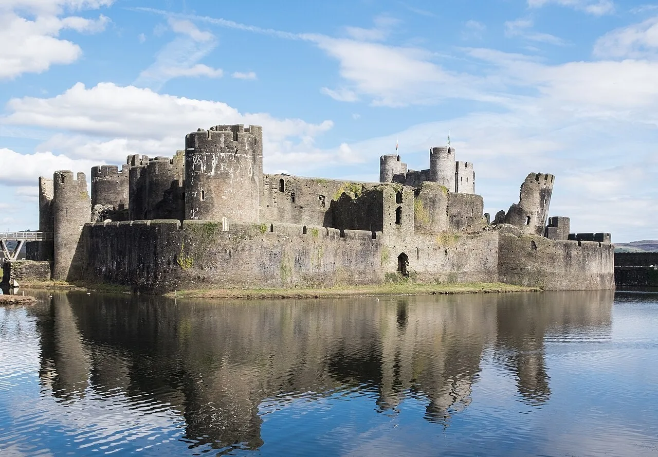 Caerphilly Castle and its water defences