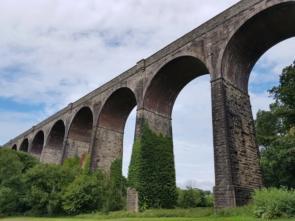 Porthkerry viaduct above the country park