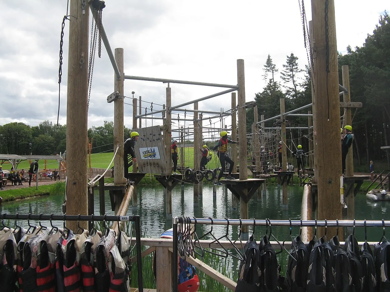 FoxFall course at Foxlake Adventures near Dunbar