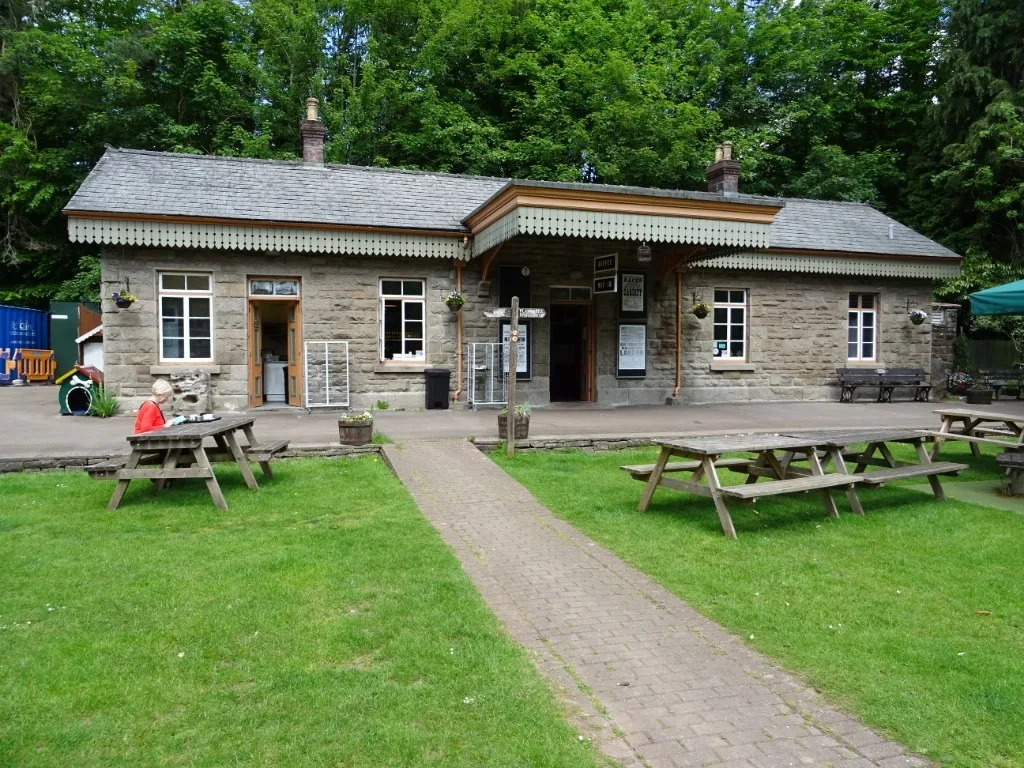 The former railway station at Tintern