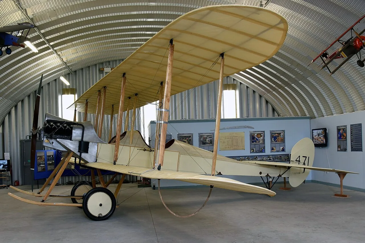 Replica B.E.2a aircraft at Montrose Air Station Museum