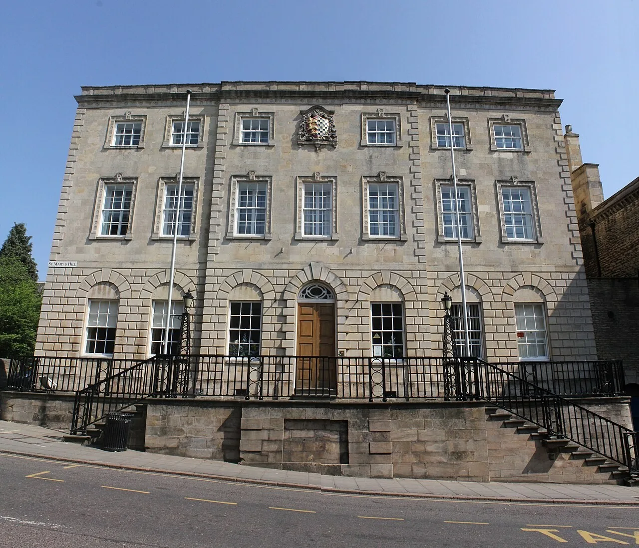 The exterior of Stamford Town Hall on St Mary’s Hill