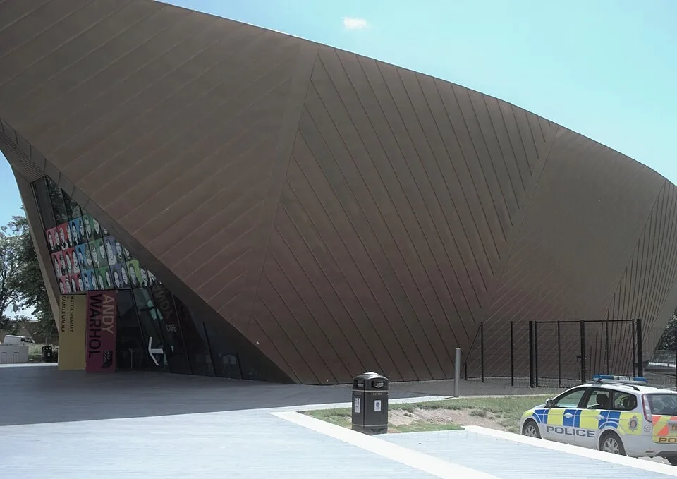 The entrance to Firstsite gallery in Colchester