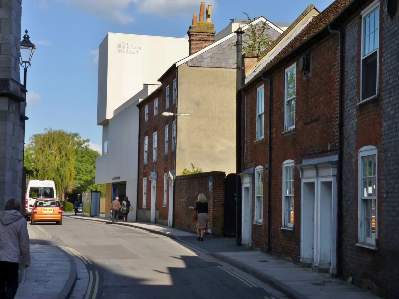 The completed Novium Museum building on Tower Street in Chichester