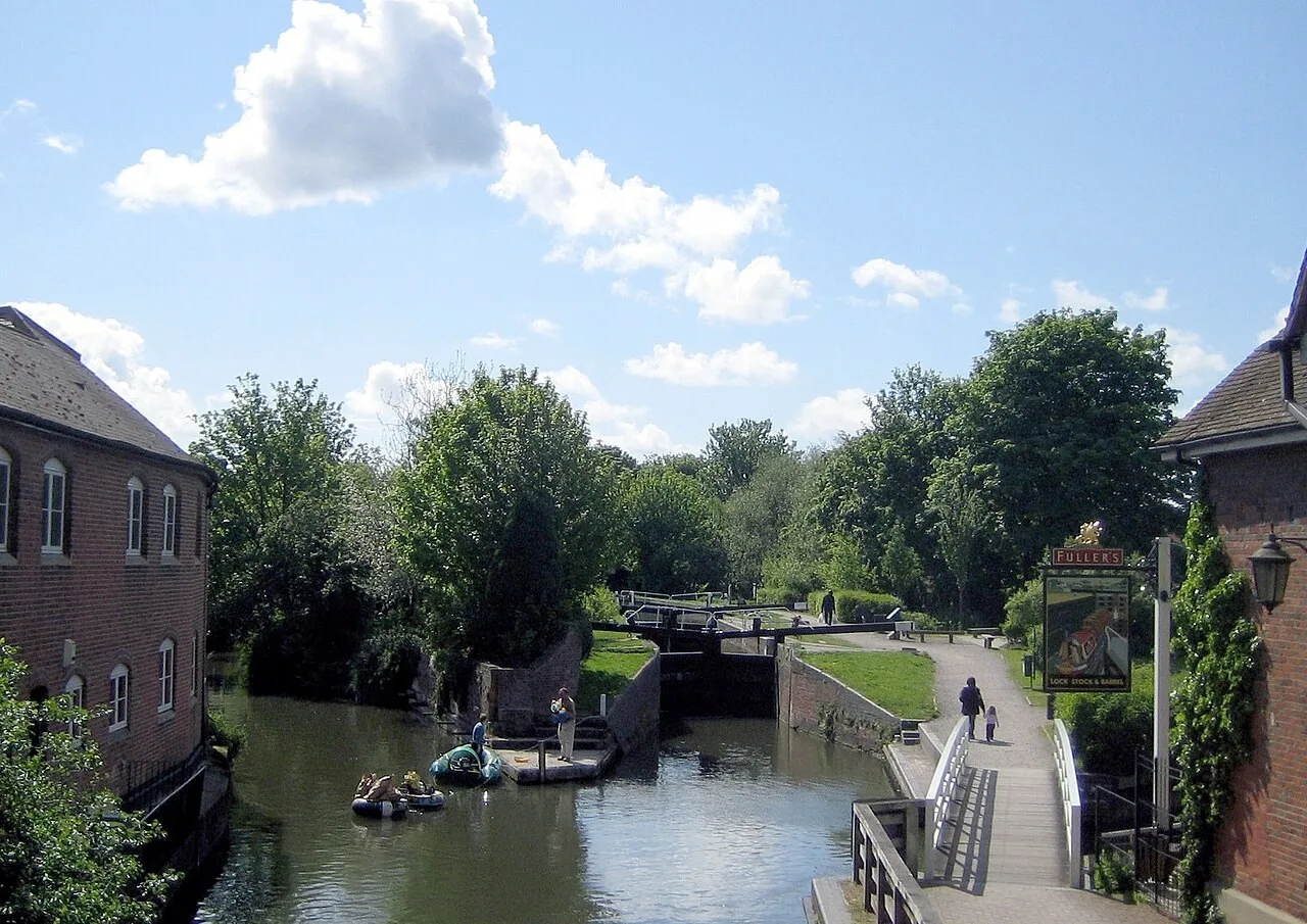 The River Kennet and canal through Newbury