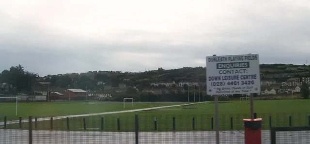 Dunleath Playing Fields in 2009, before the current sports facilities