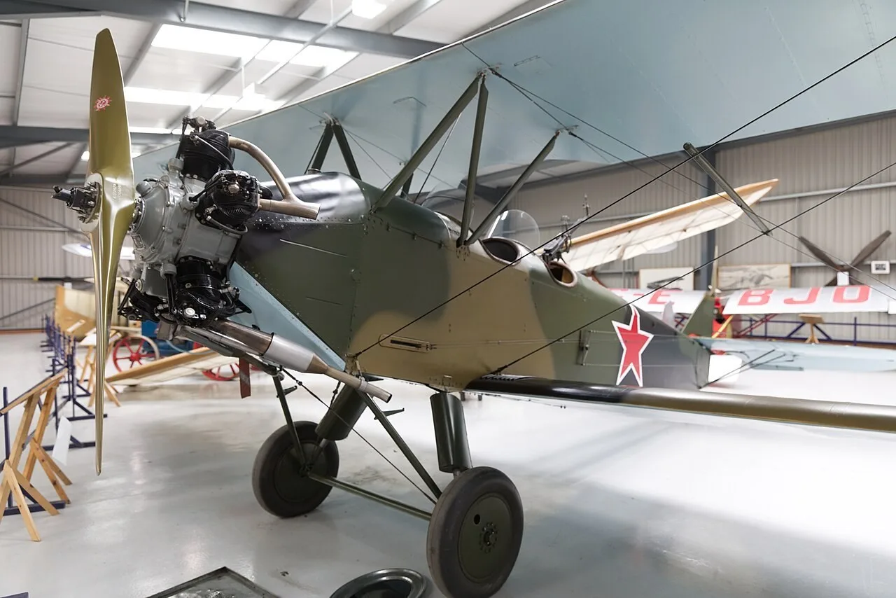 A historic aircraft at the Shuttleworth Collection in Old Warden