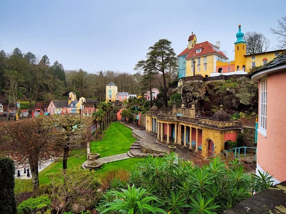 The central piazza at Portmeirion