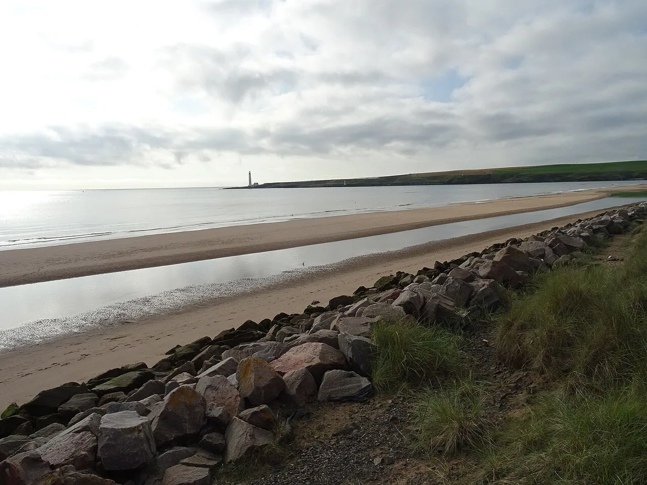 Montrose Beach on the Angus coast
