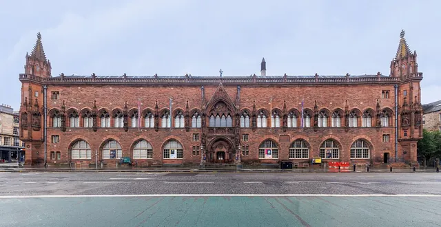 The red sandstone frontage of the Scottish National Portrait Gallery