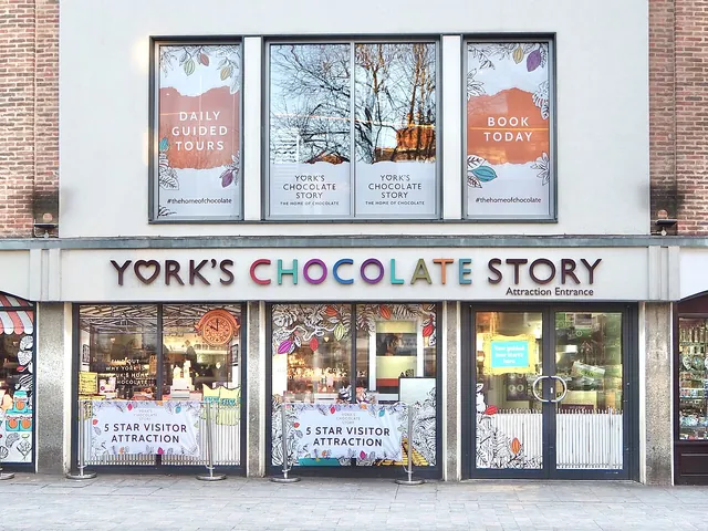 The colourful shopfront of York’s Chocolate Story